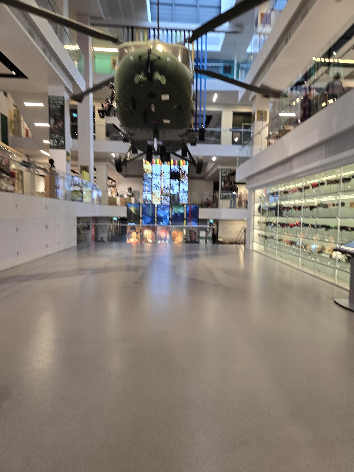 Photograph of the Atrium level at the Army Museum where the dinner will be held on 12th March